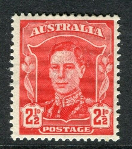 AUSTRALIA;  1942 early GVI issue Mint hinged 2.5d. value 