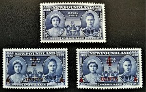 Newfoundland 249 - 251 MNH