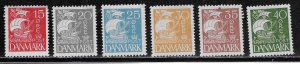 Denmark Scott #'s 192 - 197 MH