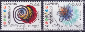 Slovenia, 2012, EUROPA - Maribor Culture, Mi#952-3, used/cto