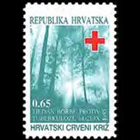 CROATIA 1995 - Scott# RA62 Red Cross-TB Set of 1 NH