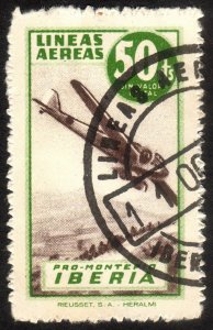 50c, Spain, Charity stamp, Used