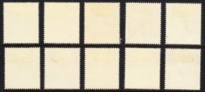 TIMOR — SCOTT 260-269 — FLOWER SET — MLH — SCV $31.65+