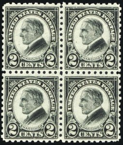 612, Mint VF NH Block of Four Stamps CV $130 --- Stuart Katz