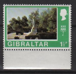 Gibraltar 1971 - Scott 246 MNH - 1.1/2p, Alameda Gardens