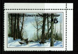 1980 Wild Turkey Research Stamp, National Wild Turkey Federation - S14025