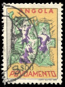 Angola RA23, used, Map and Workers