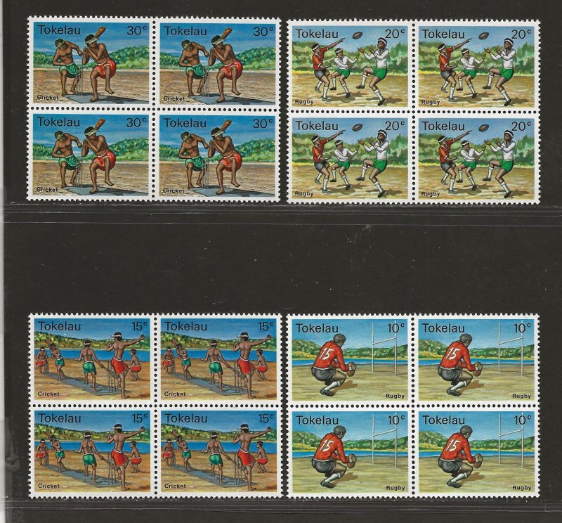 TOKELAU SC# 69-72   BLOCKS/4  FVF/MNH