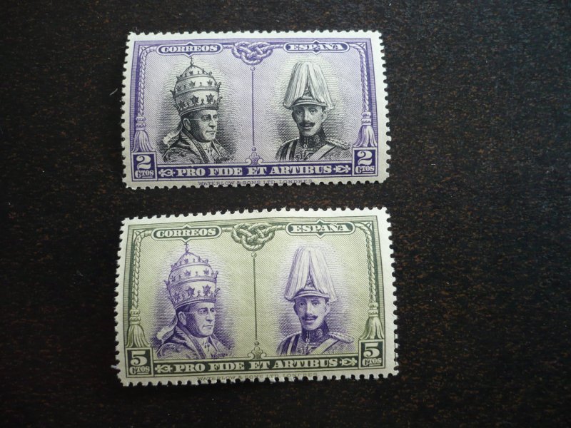 Stamps - Spain - Scott# B74, B78 - Mint Hinged Partial Set of 2 Stamps