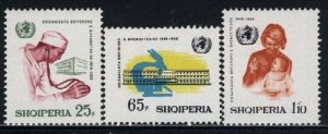 Albania MNH Sc 1137-39 Mi 1266-68 WHO