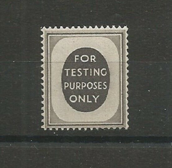 GB 1955 For Testing Purposes Only Poached Egg Stamp, Unmounted Mint