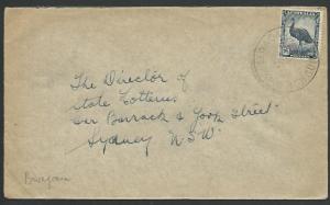 PAPUA NEW GUINEA 1949 cover Australia franking BWAGAOIA cds................12599