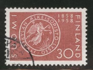 FINLAND SUOMI Scott 358 used 1958 Lyceum stamp