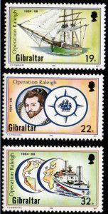 Gibraltar # 536 - 538 MNH