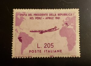 1961 Italian Republic - Gronchi Rosa Sassone 921 SC#834a MNH Signed E. Diena