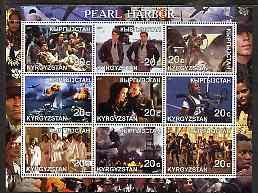 Kyrgyzstan 2001 Pearl Harbour (Movie) perf sheetlet conta...