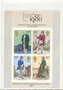 Great Britain mint NH 1980 sheet  VF  - Lakeshore Philatelics