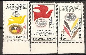 Czechoslovakia C 53//56 MNH 1962 Praga Philatelic Exhib.