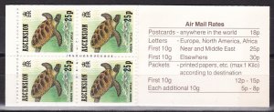 Ascension Isl, Fauna, Turtles, booklet MNH / 1989