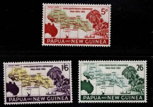 Papua Scott 167-169 MNH**  1964 Pago Pago conference Map stamp set