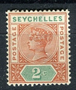 SEYCHELLES; 1897 early classic QV issue Mint hinged 2c. value