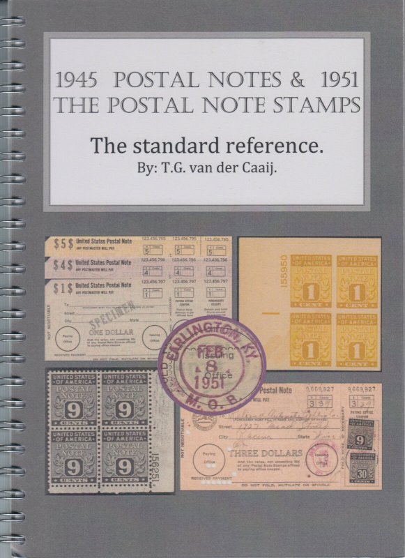 1945 Postal Notes & 1951 Postal Note Stamps, by T.G. van der Caaij. NEW