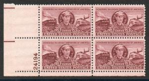 U.S. # 993 Plate Block MNH. 
