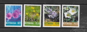 BOTSWANA-CLEARANCE #794-7 FLOWERS MNH