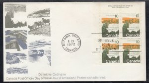 Canada Scott 594 UL FDC - 1972-77 Landscape Definitive