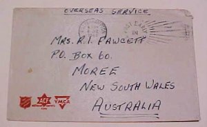 AUSTRALIA   SALVATION ARMY  USED IN GREAT BRITAIN 1944 WOLVERHAMPTON RAAF