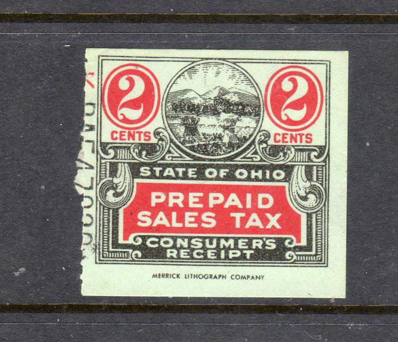 US OHIO Pre paid Sales Tax