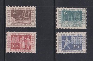 Netherlands  #336-339 MNH 1952 centenary Dutch postage stamps ITEP exhibition