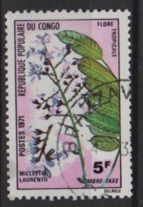 Congo, People's Republic 1970 - Scott 225 CTO - 5fr, plants