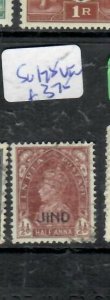 INDIA JIND KGVI  1/2A    SG 128   VFU         P0515B  H