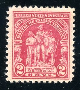 US 680 General Wayne Memorial Mint Lightly Hinged