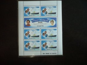 Stamps - St. Kitts - Scott# 79-80 Mint Never Hinged Souvenir Sheet