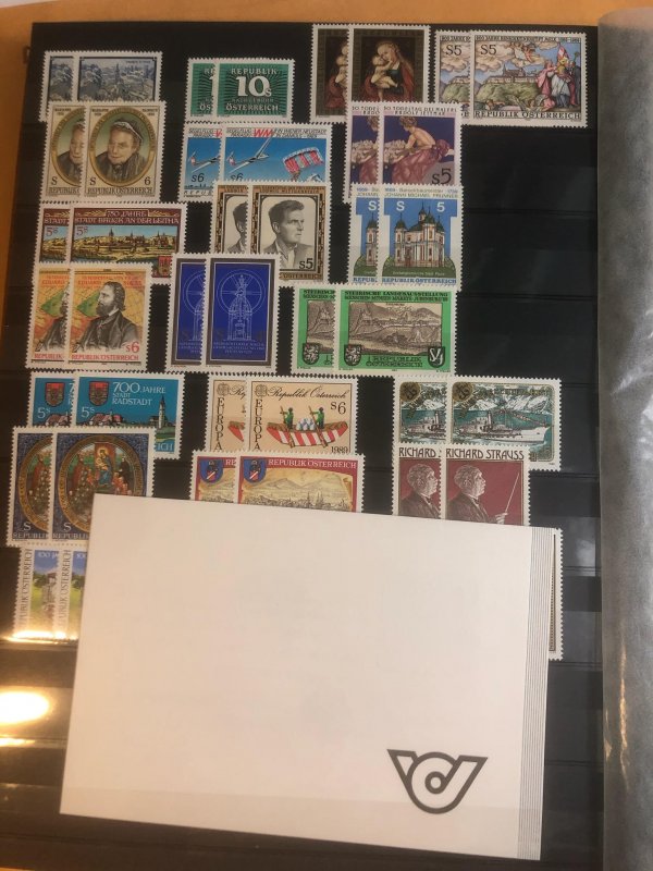 Brown Stock Book Full Of  Old U.S. Stamps & Other Countries