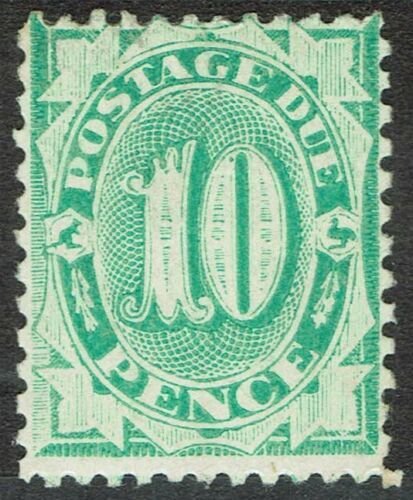 AUSTRALIA 1902 POSTAGE DUE 10D WMK CROWN/NSW PERF 11.5,12 COMP 11 