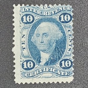 US R33 unused Revenue certificate stamp