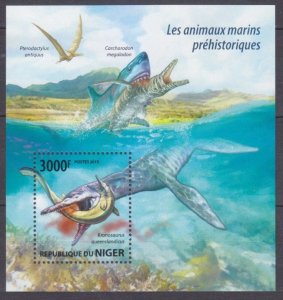 2015 Niger 3429/B429 Prehistoric marine animals 12,00 €