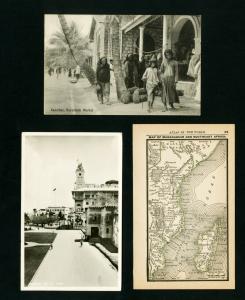 Zanzibar Cards 3x Early Picture Post Cards Rarely Offered VF