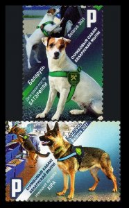 2021 Belarus 1427-1428 Dogs in the service of customs 6,00 €