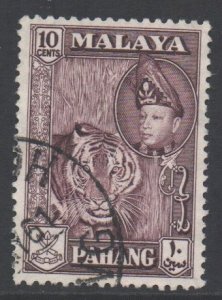 Malaya Pahang Scott 77 - SG81, 1957 Pictorial 10c Maroon used