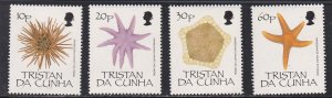 Tristan Da Cunha # 476-479, Starfish, NH, 1/2 Cat
