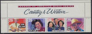 Catalog # 2771 74 Strip o f 4 Country and Western Music With Header