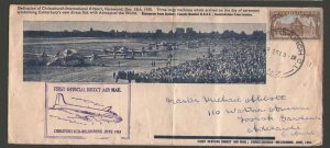 New Zealand 1951 First Official Direct Air mail Christchurch - Melbourne