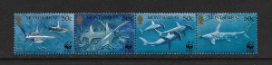 SHARKS - MONTSERRAT #998  WWF  MNH