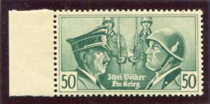 GERMANY 3rd REICH PROPAGANDA FORGERY HITLER MUSSOLINI PERFECT MNH PIELES CERT