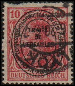 Allenstein 16 - Used - 10pf Germania, Treaty of Versailles Ovpt (1920)(cv $1.00)