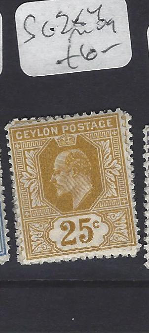 CEYLON  (P3011B)  KE    25C      SG 284      MOG